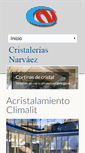 Mobile Screenshot of cristaleriasnarvaez.com