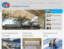 Tablet Screenshot of cristaleriasnarvaez.com